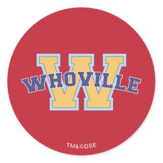 Dr. Seuss | Who-ville Athletic Logo Classic Round Sticker