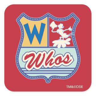 Dr. Seuss | Who-ville - Whos Crest Square Sticker