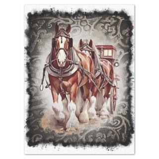 Draft Horse Decoupage Tissue Paper