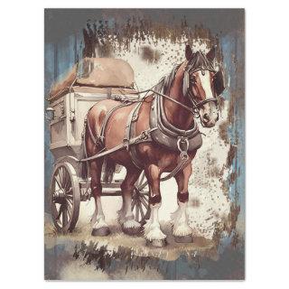 Draft Horse Decoupage Tissue Paper