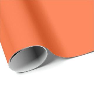 Dragon Fire Bright Orange Solid Color Print