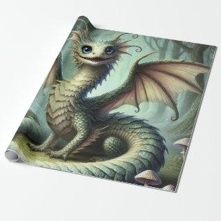 Dragon Jabberwocky Cute Fantasy Creature Art