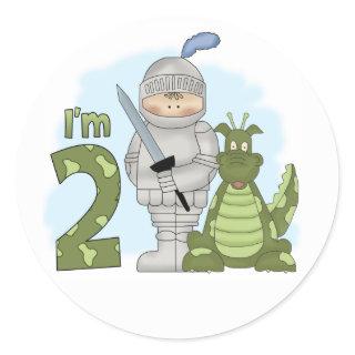 Dragon Knight 2nd Birthday Classic Round Sticker