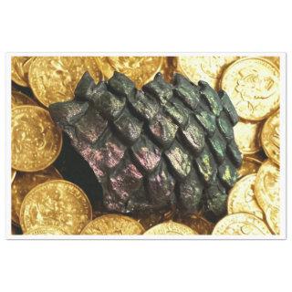 Dragon Scales and Gold Coins Decoupage Paper