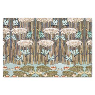 Dragonflies Water Lilies Marsh Art Nouveau Tissue Paper