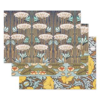 Dragonflies Water Lilies Marsh Art Nouveau  Sheets