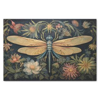Dragonfly in Florals 5 Decoupage Paper