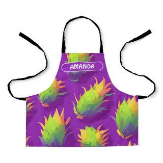 Dragonfruit Rainbow Colorful Personalized Pattern Apron