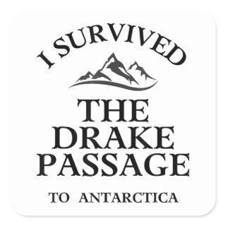 Drake Passage Antarctica Square Sticker