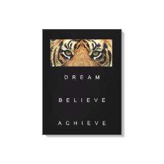 Dream Believe Achieve Motivational Quote Canvas Pr