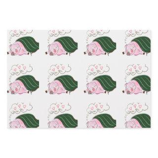 Dreaming Pig in a Blanket  Sheet Set