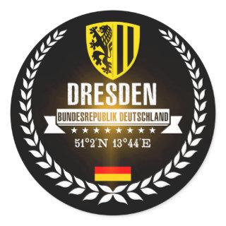 Dresden Classic Round Sticker