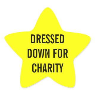 Dressed For Charity Star Star Sticker