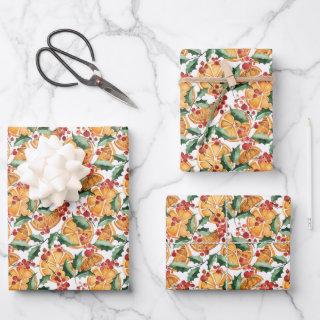 Dried Oranges and Berries Christmas Pattern  Sheets