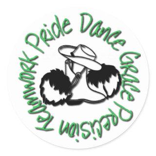 Drill Team - Dance Grace Precision Teamwork Pride Classic Round Sticker