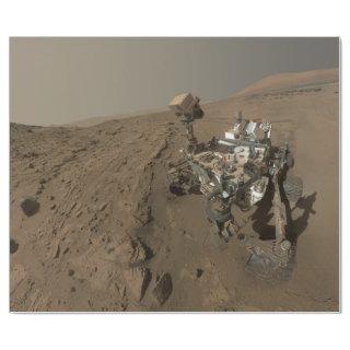 Drilling Mars Curiosity Red Martian Landscape