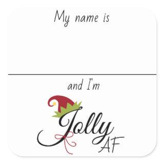 Drink Sticker Marker Name Funny Christmas Saying