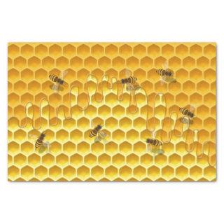 Dripping Honeycomb & Flying Honeybees Tissue Paper
