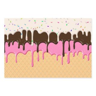 Dripping Sprinkle Ice Cream Cone Patterned  Sheets