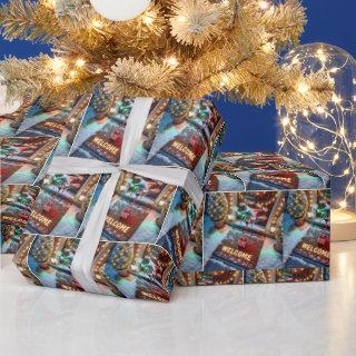 Drone Delivering a Christmas Gift