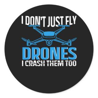 drone Design for rc pilot | drones Classic Round Sticker