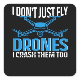 drone Design for rc pilot | drones Square Sticker