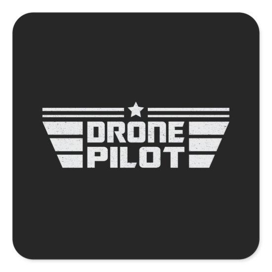 Drone Pilot Camera Quadcopter FPV Drones Gift Idea Square Sticker