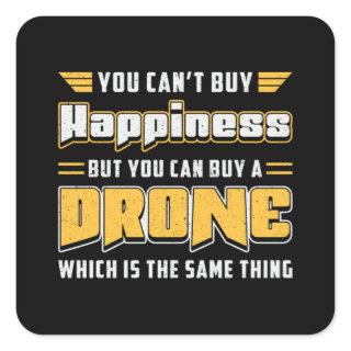 Drone Pilot Quadcopter Camera Drones FPV Gift Square Sticker