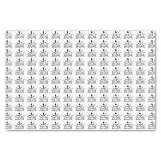 Drummer Stick Figure Tissue Paper