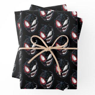 Dual Spider-Man Miles Morales & Venom Head  Sheets