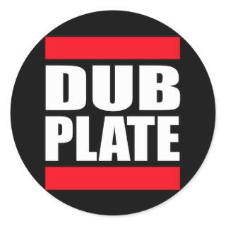 Dub Plate Dubplate Classic Round Sticker