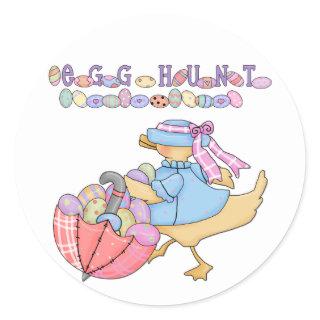 Duck Egg Hunt T-shirts and Gifts Classic Round Sticker