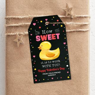 Duck Gift Tags, Coworker Valentine's Tag