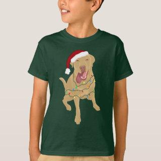 Dudley Labrador Christmas   T-Shirt