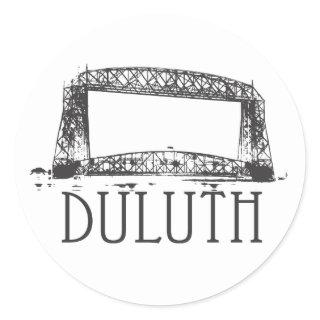 Duluth Aerial Lift Bridge Classic Round Sticker