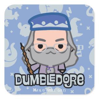 Dumbledore Cartoon Character Art Square Sticker