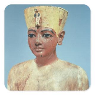 Dummy' of the young Tutankhamun  wearing Square Sticker