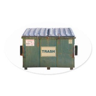 Dumpster Oval Sticker
