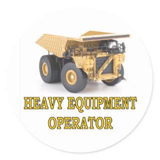 DUMPTRUCK CLASSIC ROUND STICKER