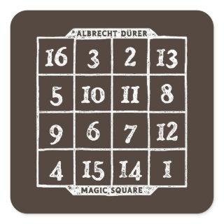 Durer Magic Square Math Nerd Square Sticker