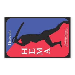 Dussack HEMA decal Rectangular Sticker