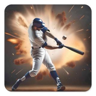 Dust And Glory: Baseball The Home Run Square Sticker