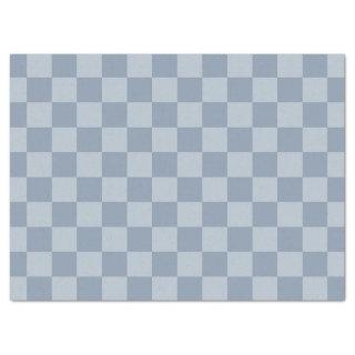 Dusty Blue Checkerboard Tissue Paper