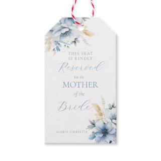 Dusty Blue Seating Reserved for mother of bride Gift Tags