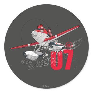 Dusty Character Art 3 Classic Round Sticker