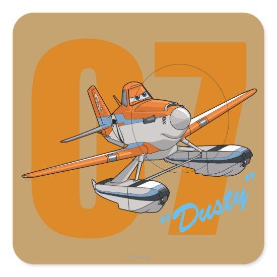 Dusty Character Art Square Sticker