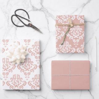 Dusty Pink Floral Vintage Seamless Damask Pattern  Sheets