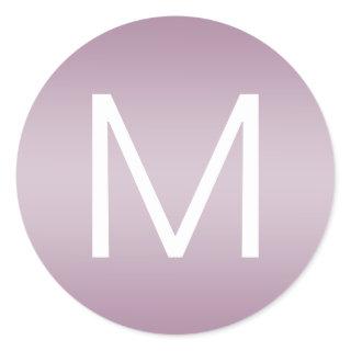 Dusty Purple (editable color) Modern Minimalistic Classic Round Sticker