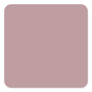 Dusty Rose B48E92 Color, With Option to Add Image Square Sticker