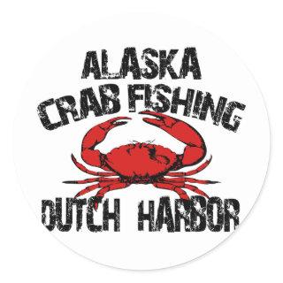 Dutch Harbor Alaska Crab Fishing Classic Round Sticker